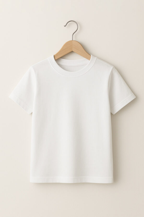 Kid - Round Neck(OE Single Jersey)  - White