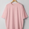 Drop Shoulder(100% Cotton Single Jersey) - Baby Pink