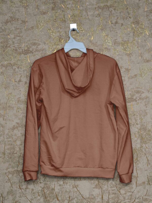 Men’s Hoodie(100% Cotton Fleece) – Brown