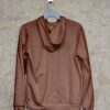 Hoodie With Zip (100% Cotton Fleece)- Brown