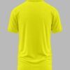 02 - Lime Yellow - Back Women’s Polo T-Shirts (100% Cotton Airtex) - Lime Yellow