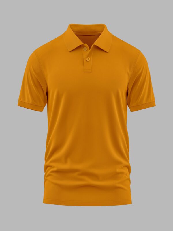 Women’s Polo T-Shirts (100% Cotton Airtex)  - Orange