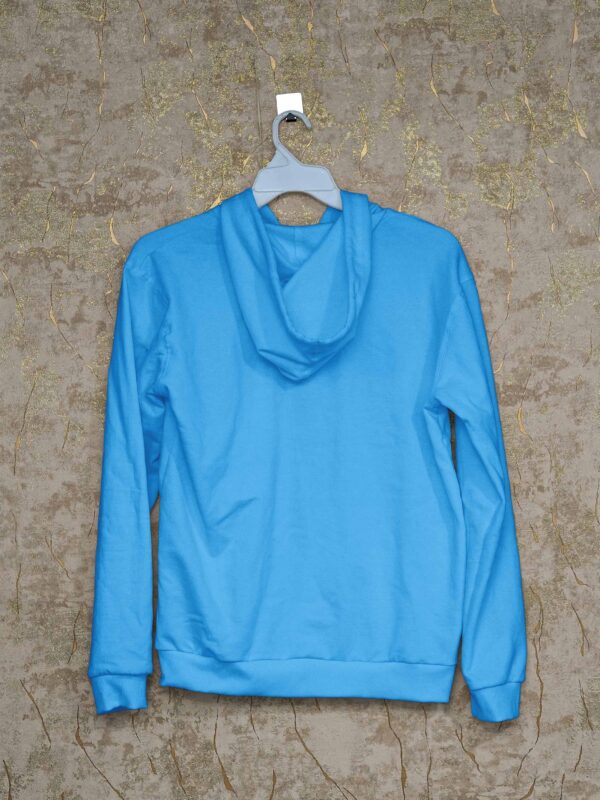 Men’s Hoodie(100% Cotton Fleece) – Sky Blue