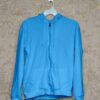 Hoodie With Zip (100% Cotton Fleece) –Sky Blue