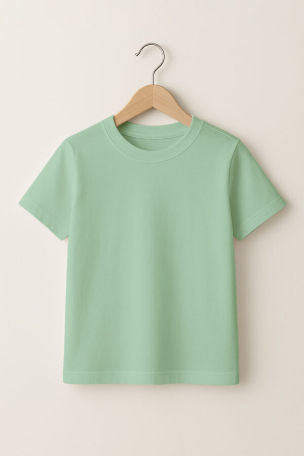 Kid - Round Neck(OE Single Jersey)  - Pastel Mint