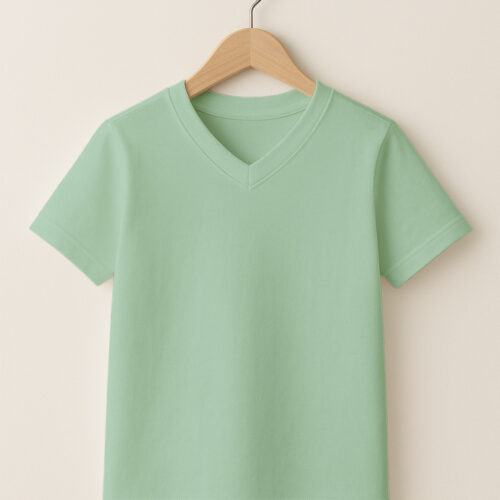 Kid – V Neck – Pastel Mint