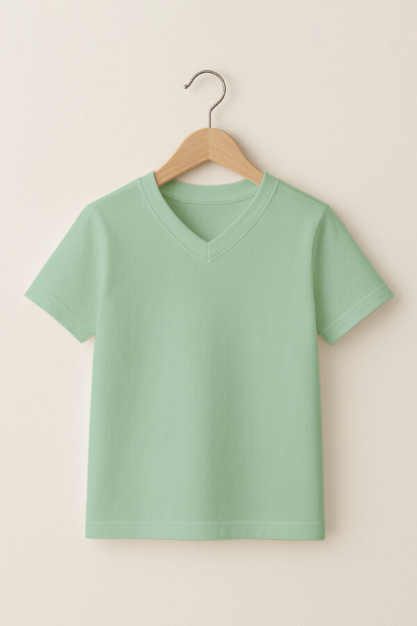 Kid – V Neck – Pastel Mint