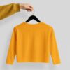 Crop Tees Full Sleeve (100% Cotton Fleece) - Orange