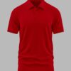 Women’s Polo T-Shirts (100% Cotton Airtex) – Red