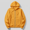 Hoodie With Zip (OE Fleece)- Orange
