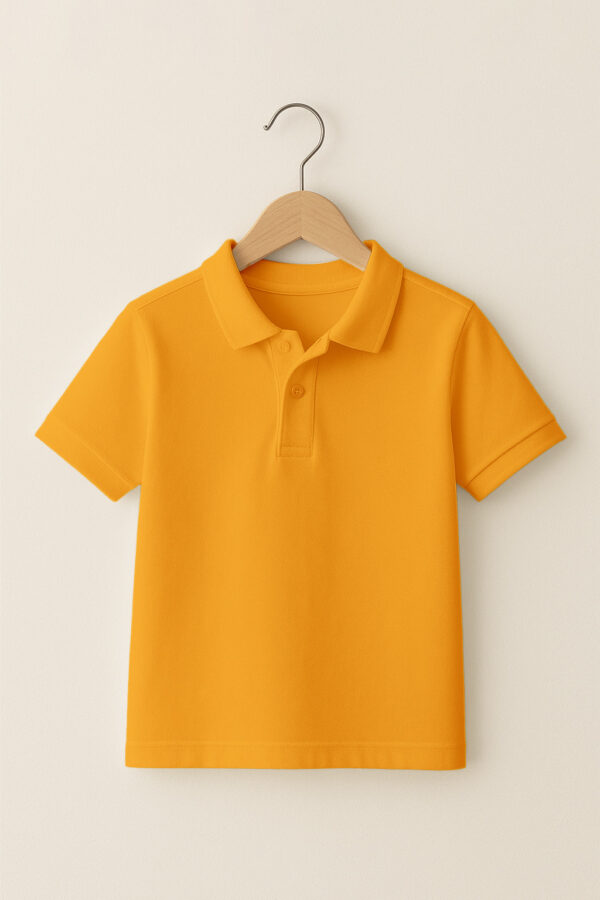 Kids Polo (100% Cotton Airtex) – Orange