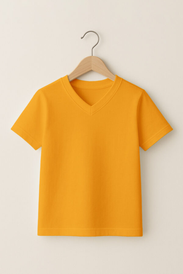 05_-V-Neck_-_Kids_-_orange Kid – V Neck(OE Single Jersey)– Orange