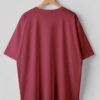 Drop Shoulder(100% Cotton Single Jersey) - Maroon