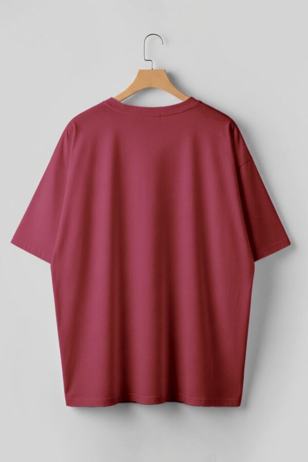 Drop Shoulder(100% Cotton Single Jersey) - Maroon