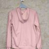 Hoodie With Zip (100% Cotton Fleece)- Baby Pink