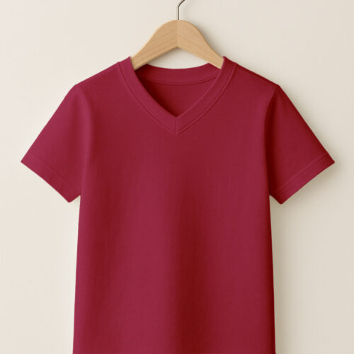 Kid – V Neck –Maroon