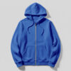 Kids Hoodie With Zip-Royal Blue