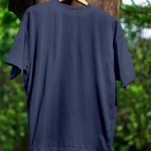 Round Neck(100% Cotton Single Jersey) - Navy