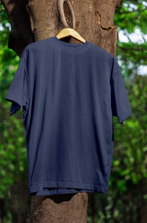 Round Neck(100% Cotton Single Jersey) - Navy