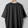 Drop Shoulder(100% Cotton Single Jersey) - Black