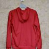Hoodie With Zip (100% Cotton Fleece)- Red