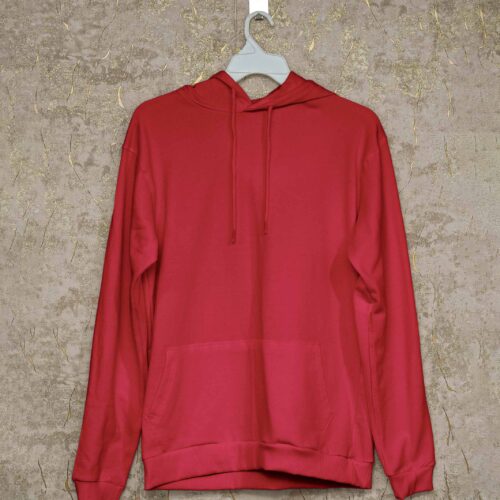 Men’s Hoodie(100% Cotton Fleece) – Red