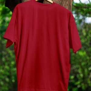 Round Neck(100% Cotton Single Jersey) - Red