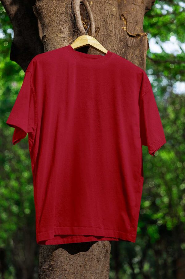 Round Neck(100% Cotton Single Jersey) - Red