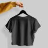 Crop Tees (100% Cotton Fleece) – Black