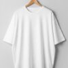 Drop Shoulder(100% Cotton Single Jersey) - White