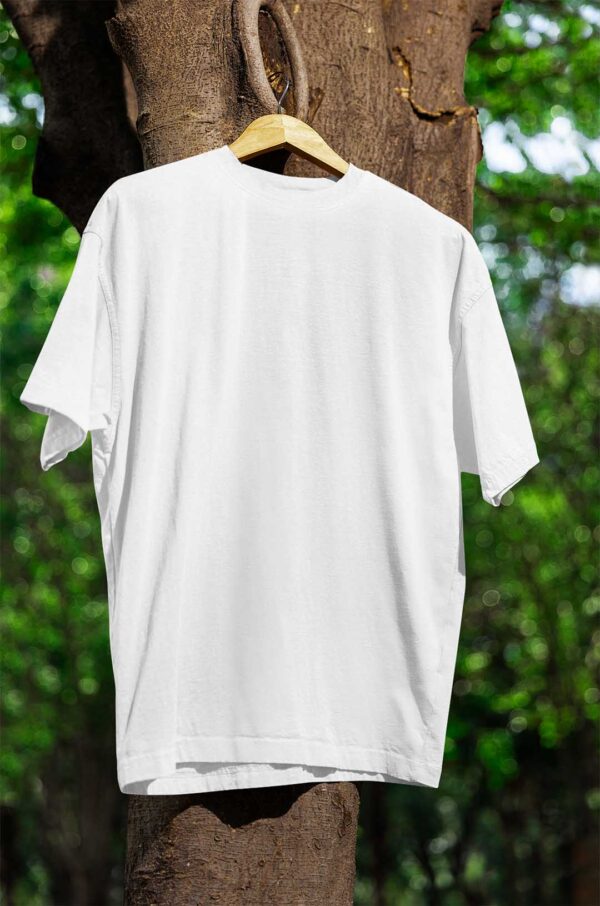 Round Neck(100% Cotton Single Jersey) - White
