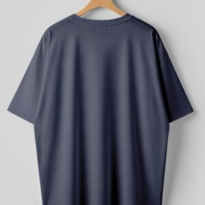 Drop Shoulder(100% Cotton Single Jersey) - Navy