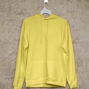 Men’s Hoodie(100% Cotton Fleece) – Yellow