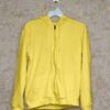 Hoodie With Zip (100% Cotton Fleece) – Lemon Yellow