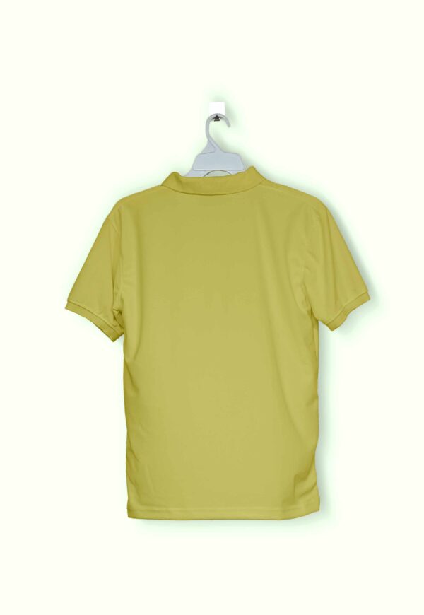 10 - Polo - Back - Yellow Men's Polo (OE Airtex) 220 GSM - Yellow