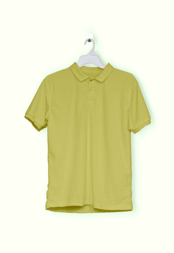 10 - Polo - Yellow Men's Polo (OE Airtex) 220 GSM - Yellow