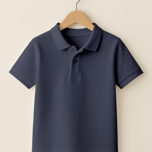 Kids  Polo (100% Cotton Airtex) – Navy