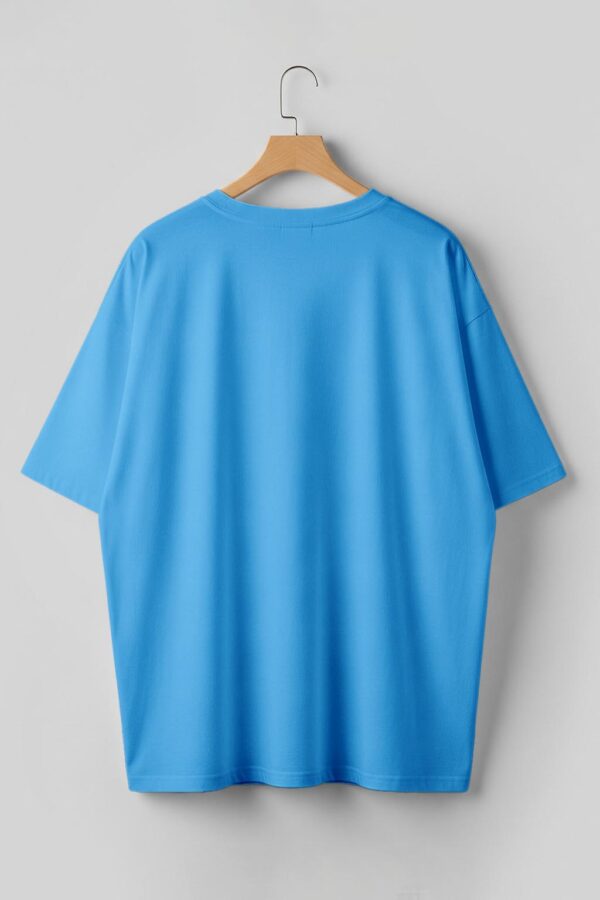 Drop Shoulder(Cotton French Terry) - Sky Blue