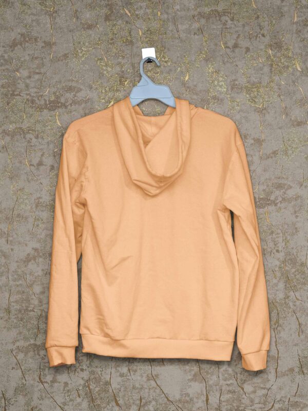 Men’s Hoodie(100% Cotton Fleece) – Lite Orange