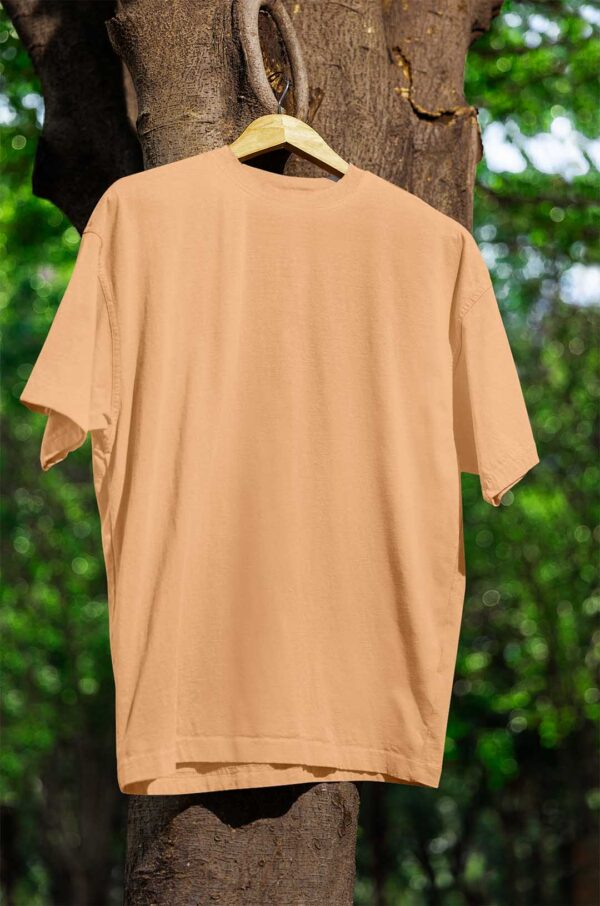 Round Neck(100% Cotton Single Jersey) - Lite Orange