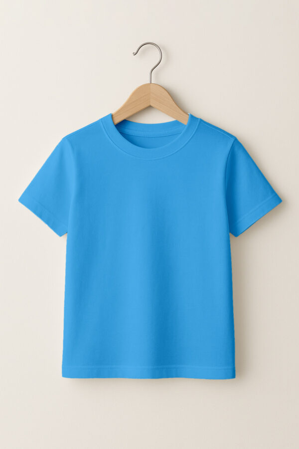 11_-Round_Neck_-_Kids_-sky blue Kid - Round Neck - Sky Blue