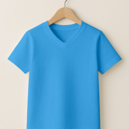 Kid – V Neck – Sky Blue