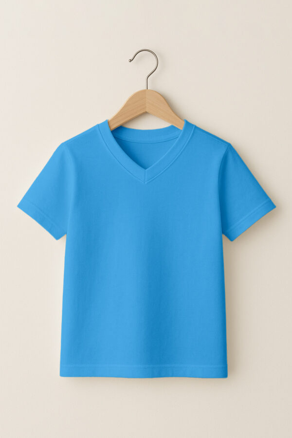Kid – V Neck – Sky Blue
