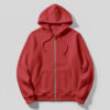 Kids Hoodie with Zip – Red