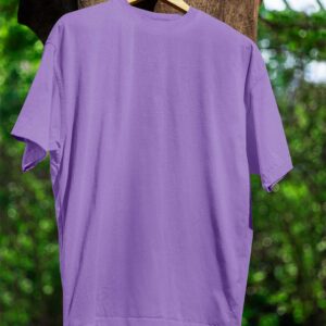 Round Neck(100% Cotton Single Jersey)- Lavender