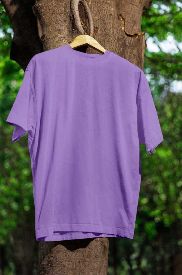 Round Neck(100% Cotton Single Jersey)- Lavender