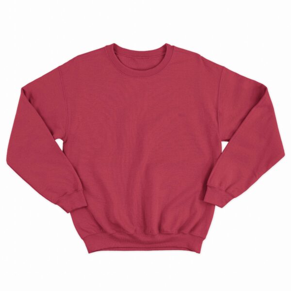 Womens Sweatshirt – 100% Cotton French Terry – 240 GSM –Red