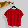 Crop Tees – (100% Cotton French Terry) - Red