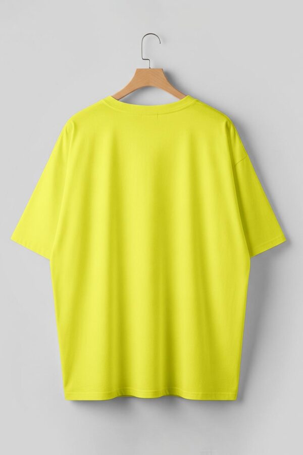 Drop Shoulder(100% Cotton Single Jersey) - Yellow