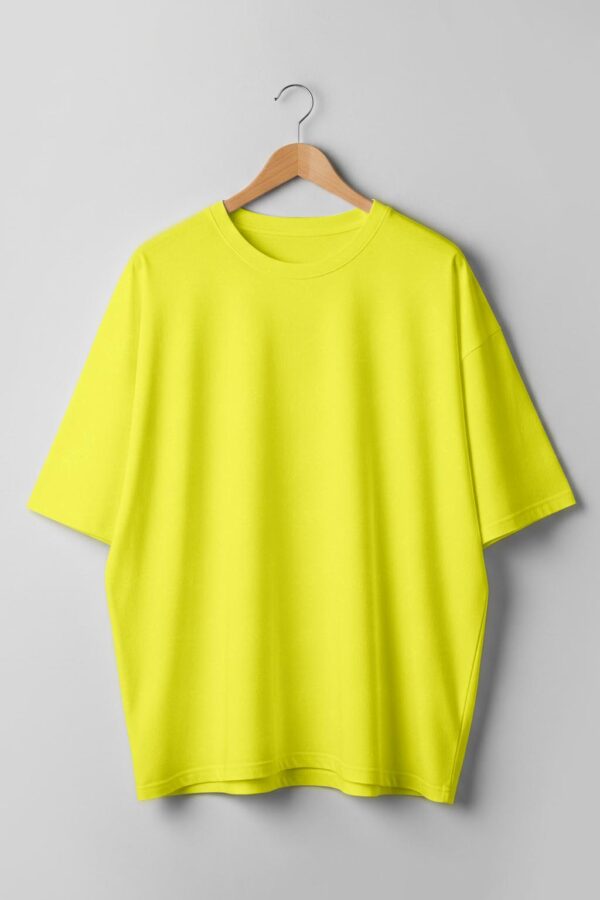 Drop Shoulder(100% Cotton Single Jersey) - Yellow